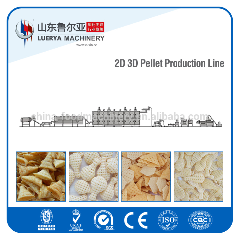 Fried Corn Chips Making Machine / Production Line 