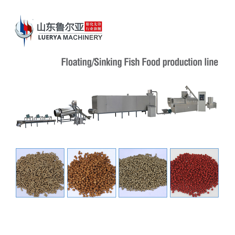 China Jinan animal feed extruder machine production line
