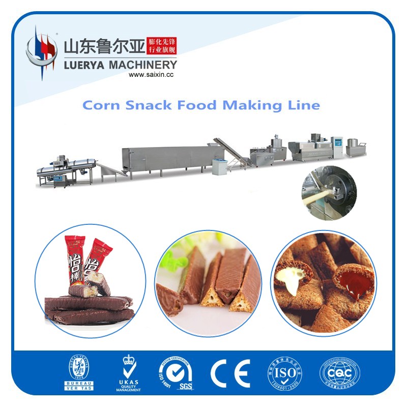 Wheat /corn Powder Puffing Snack Food Machine /double Screw Extruder