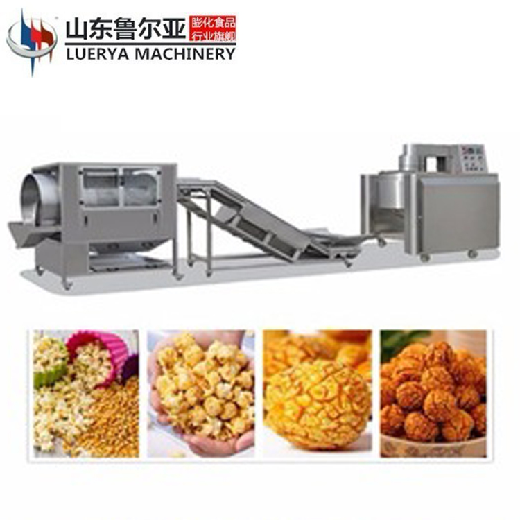 Jinan Hot air caramel salty popcorn production equipment 