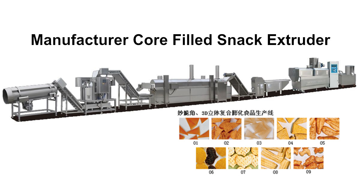 Extruded fried snacks food making machine
