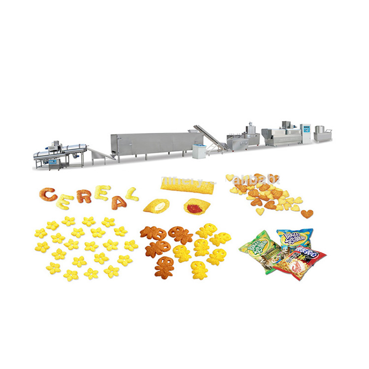 China Jinan Factory Supplied Fry snacks pellet fried snack chips making machine