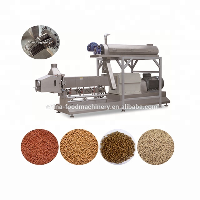 Full automatic pet dog cat food extruder machine 