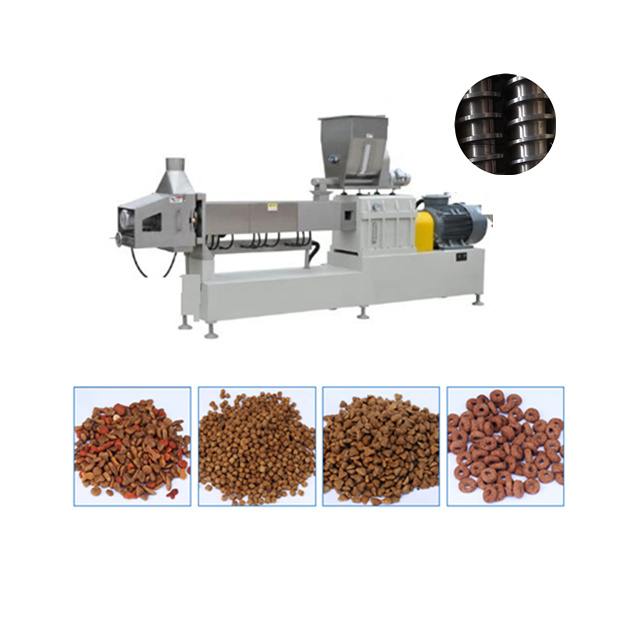 Full automatic pet dog cat food extruder machine 
