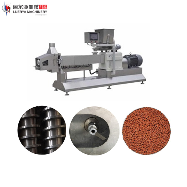 Floating fish feed pellet extruder machine price with processing line 