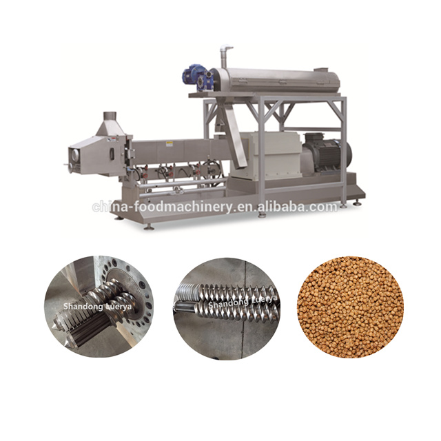 Floating fish feed pellet extruder machine price with processing line 