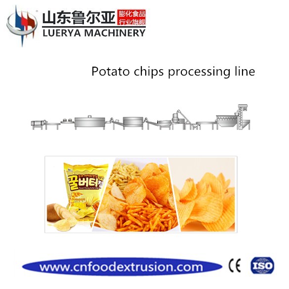Automatic potato chips frying machine