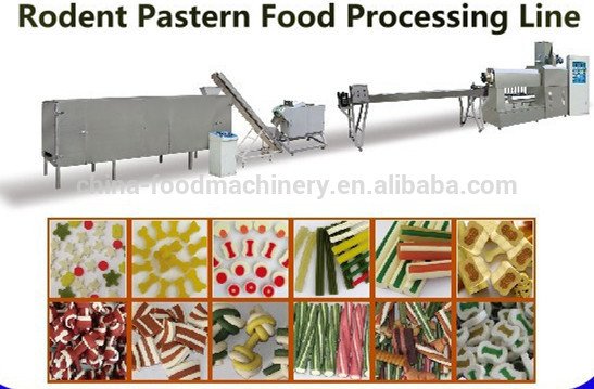 Manufactured double color Dog snacks food Pet treats chewing gum extruder