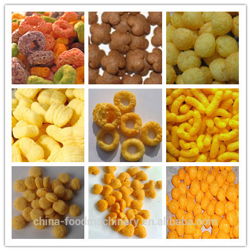 Automatic Puffed Snacks Food Core Filling Making Machine Extruder Production Line