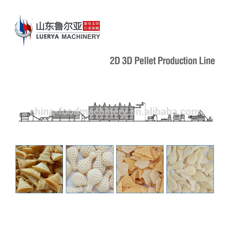Hot sale full automatic 3d papad pani puri fryums making machine