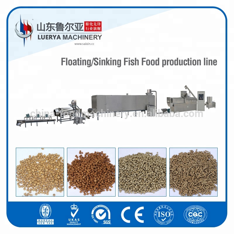 Full-automatic floating fish pellet feed making machine production line