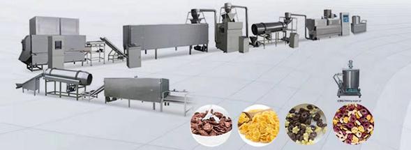 Breakfast Cereals Corn Flakes Processing Line